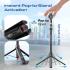 Promate TriPop-Ai 360° Ai Face Tracking Telescopic Selfie Stick with Auto Pop open Tripod Base